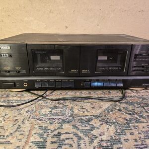 Fischer Studio Standard Double Cassette Deck CR-W683 Tested Works